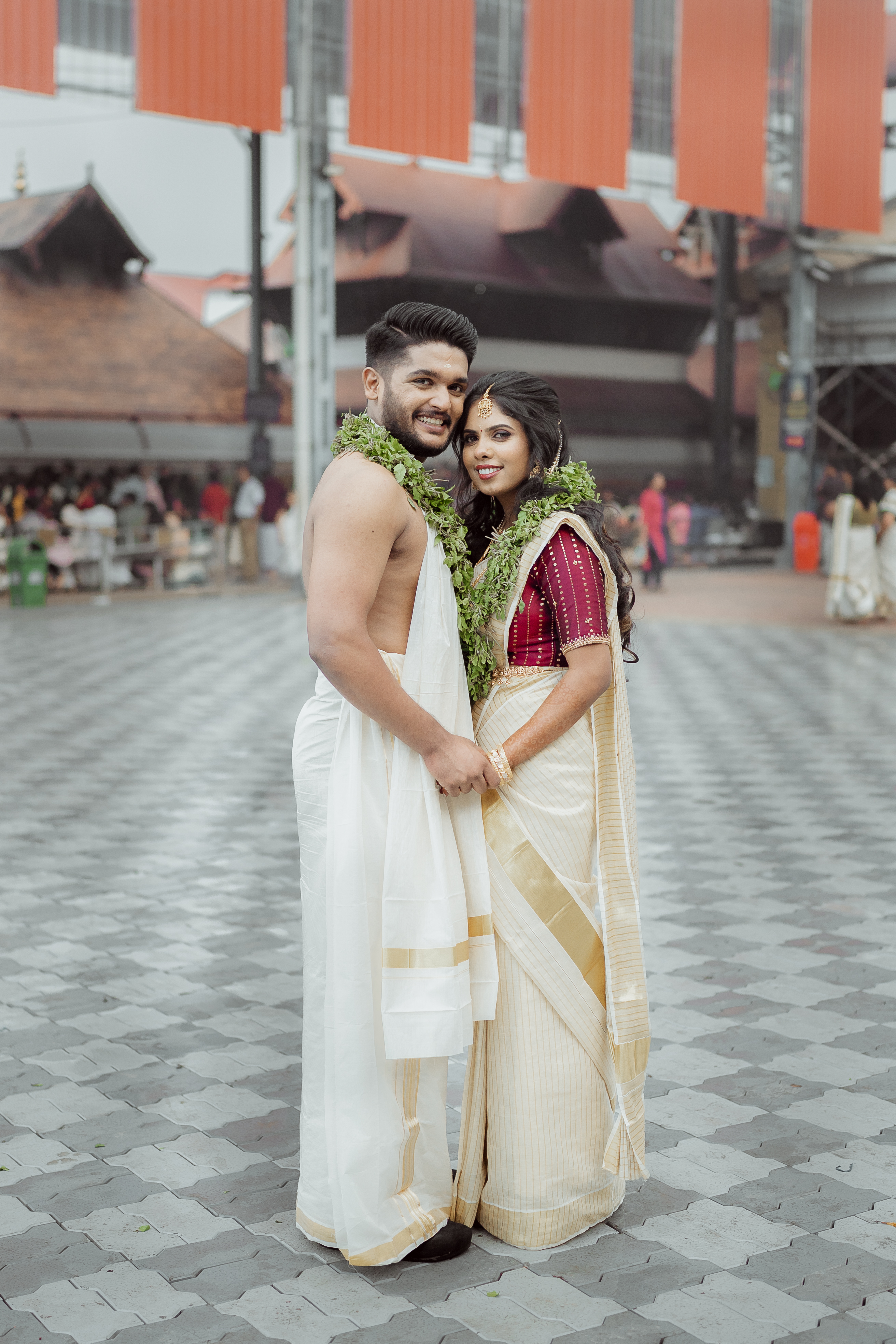 Bride getting ready before a wedding in Mangalore