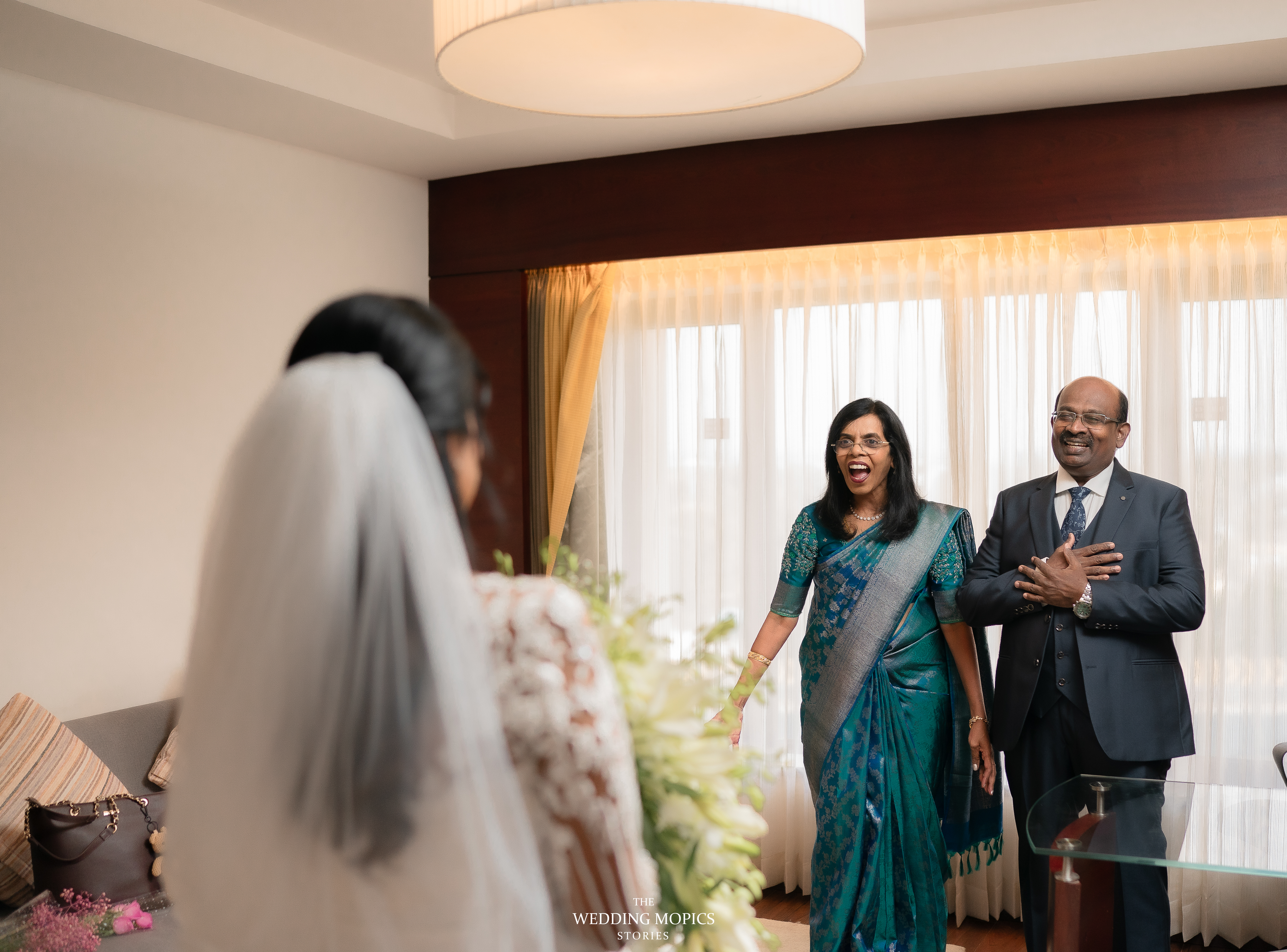 Candid Christian wedding photography moment in Mangalore
