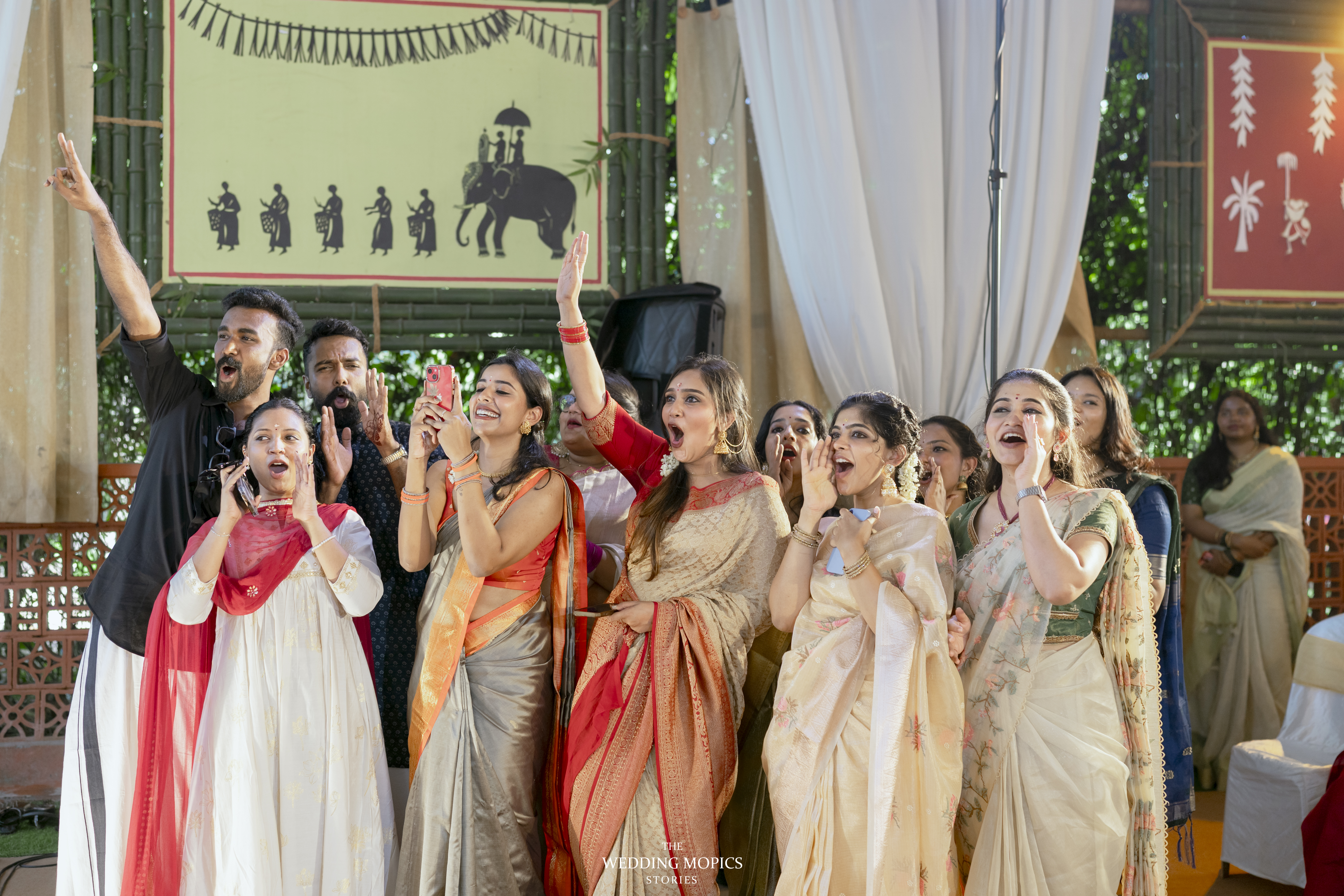 Wedding Mopics capturing a premium wedding setup in Kerala