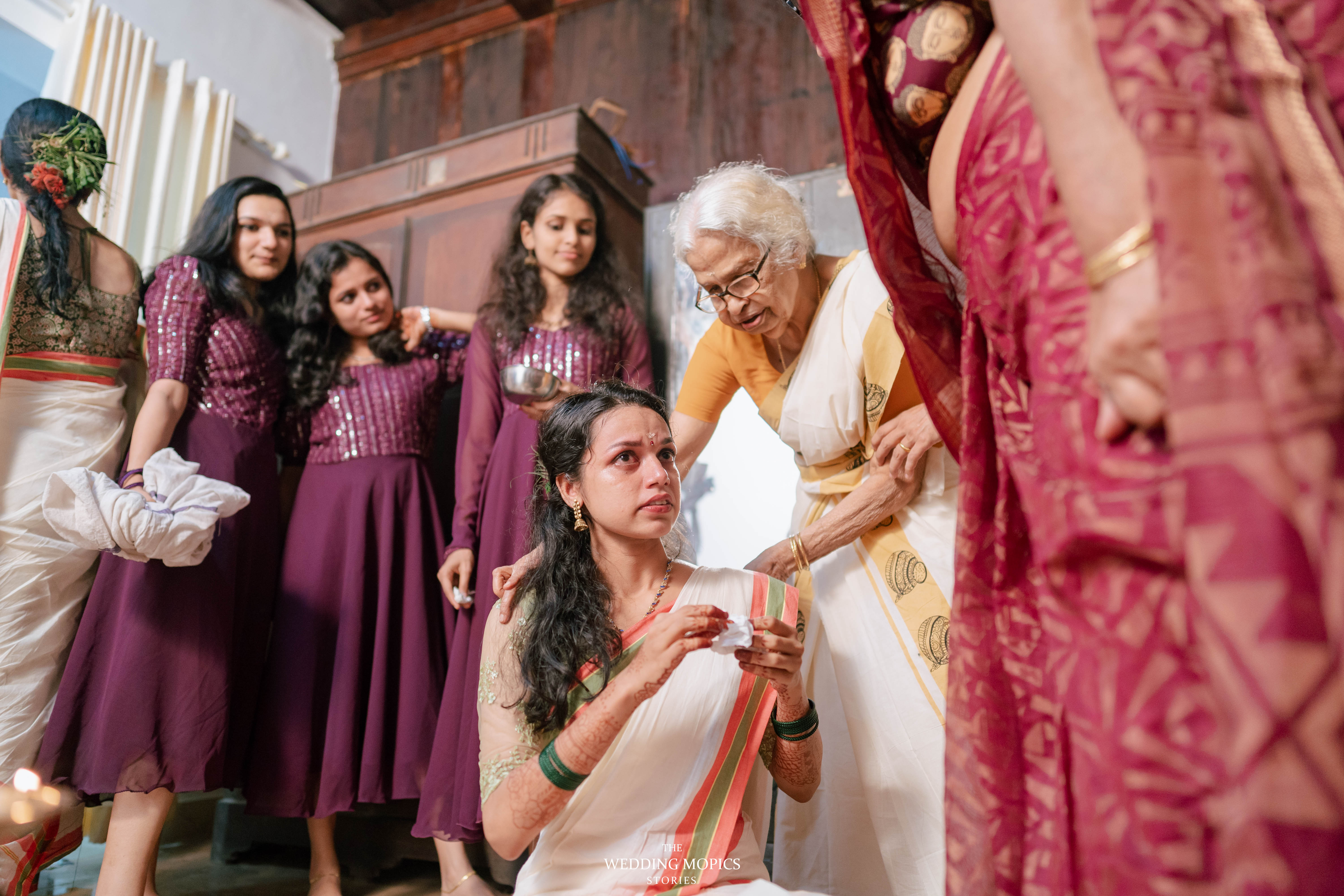 Traditional Brahmin wedding portrait