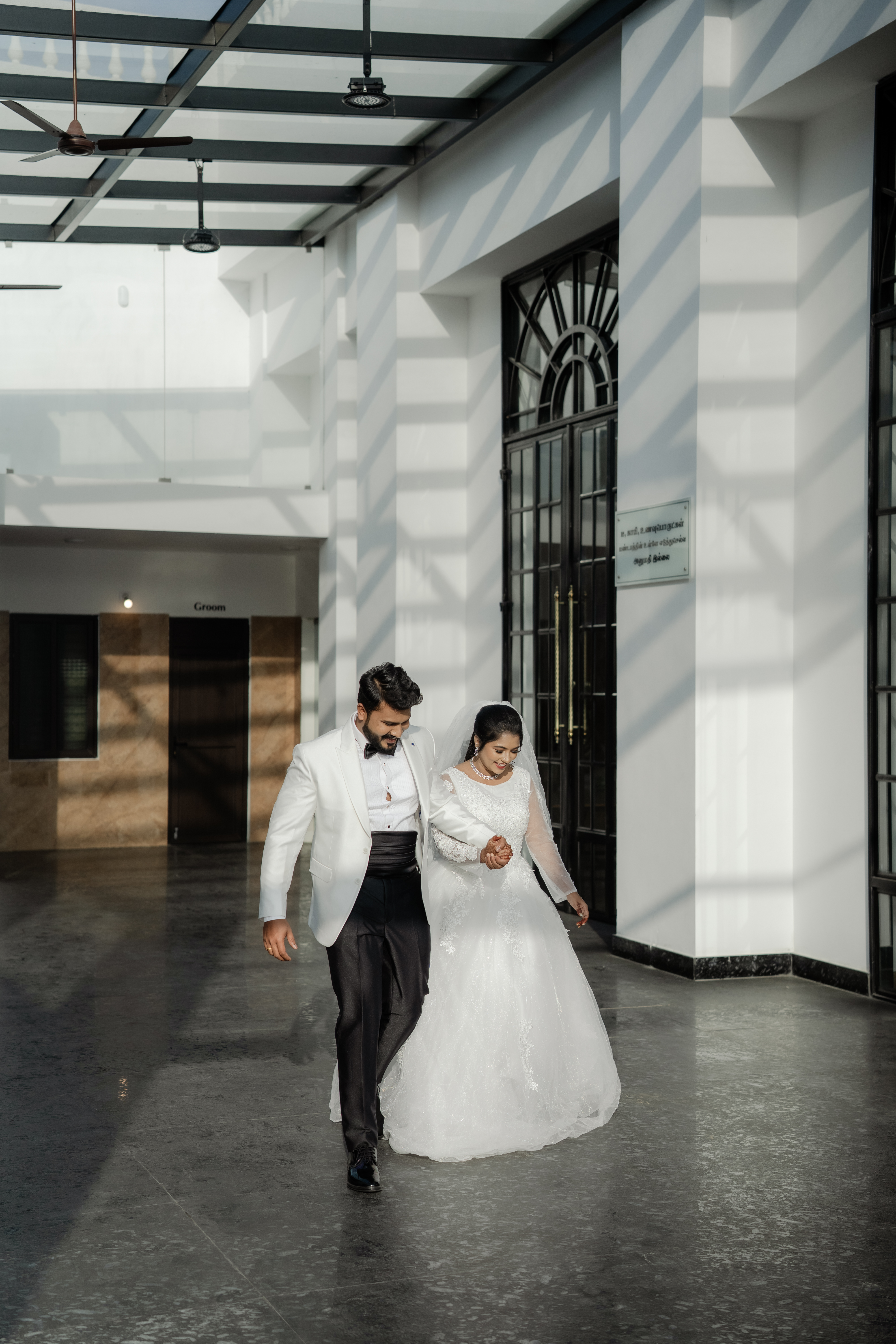 Bride and groom in Coimbatore wedding